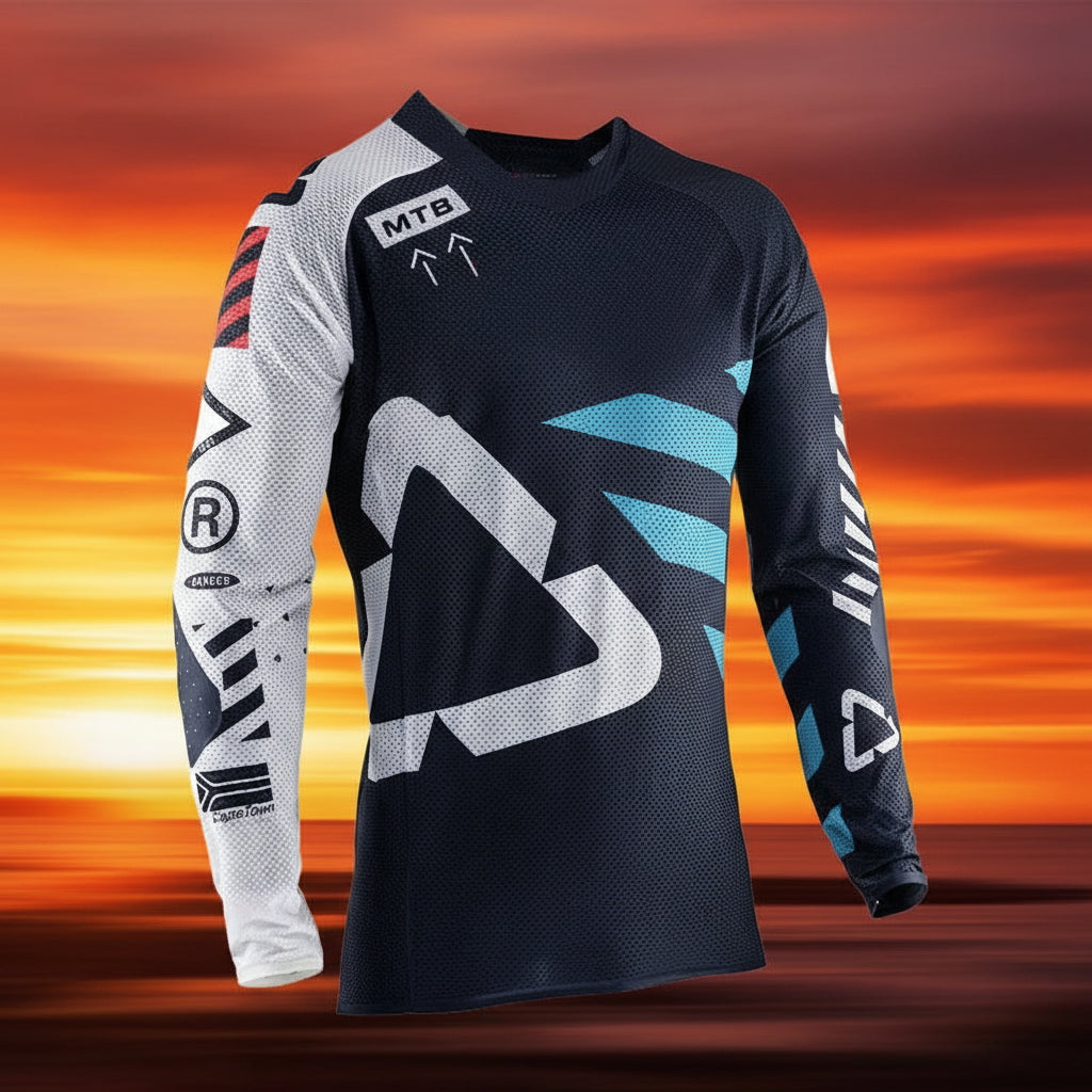 CAMISETA LEATT AZUL/BLANCA